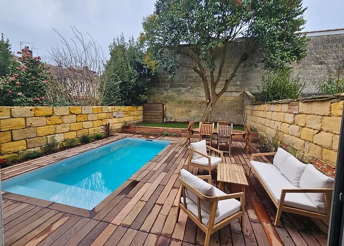 Villa Nomade - Bordeaux Center 180M2, 4 Rooms, Garden & Pool